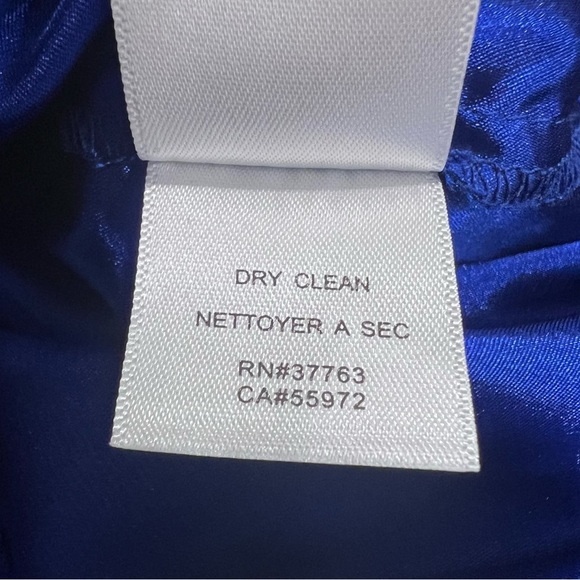 Laundry by Shelli Segal Sleeveless Midi Sheath Dress in Royal Blue, Cut Out, 10 - Picture 14 of 15